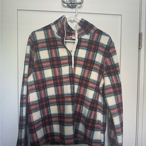 J. Crew Red and White Sweatshirt